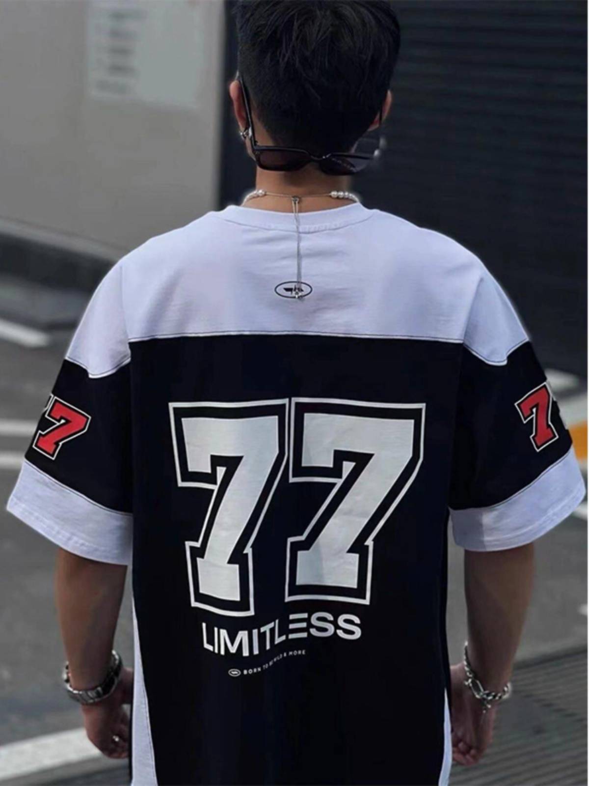 Wildx ice hockey suit Short -sleeved men in summer American street stitching half -sleeved T -shirt heavy tide sports jersey