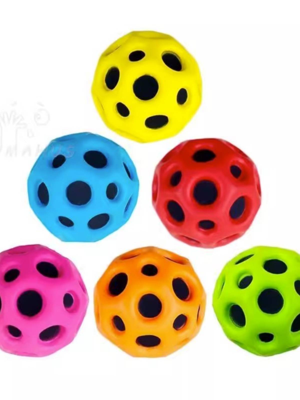 Plastic ball toy bouncing ball bombs outdoor sports high bombs, dismissing moon stone ball jumping ball boys and girls