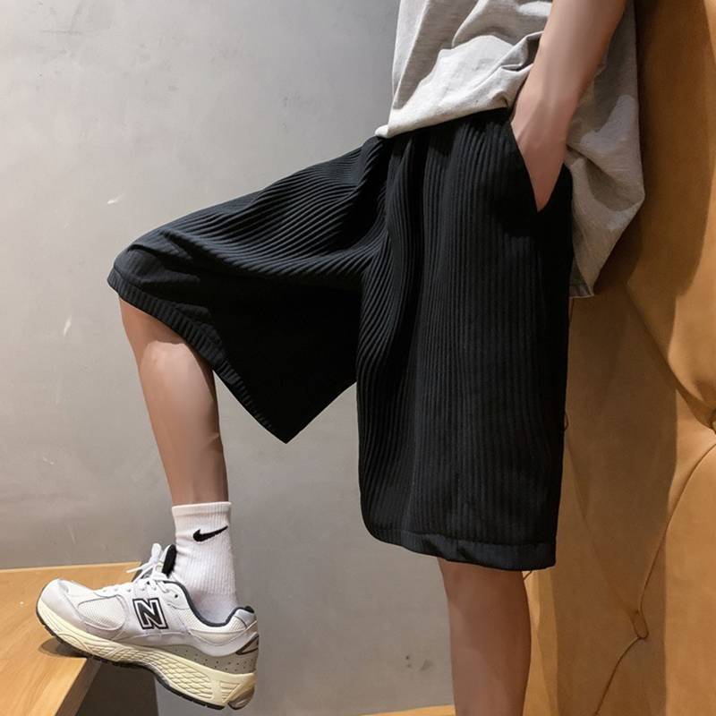 Extra 300 catties of ice silk shorts men and women in summer thin tide brand loose casual basketball sports five -point pants 2