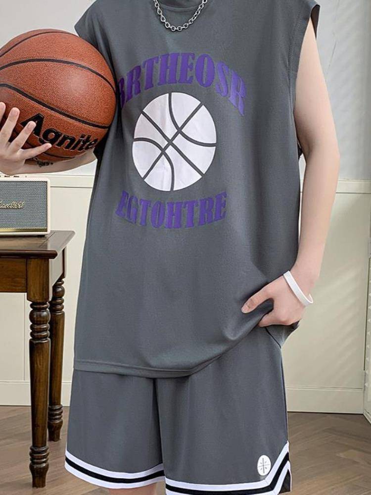 Genuine Jordan Youth Summer Bingshi Vests T-shirt Boy 12-15 years old junior high school students 13 big children's basketball uniforms