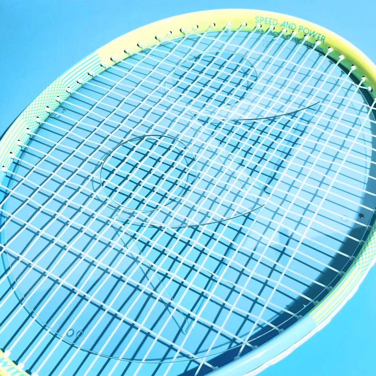 Plastic tennis racket label board logo template tennis racket surrounding graffiti Cai Xukun tennis enthusiasts dedicated