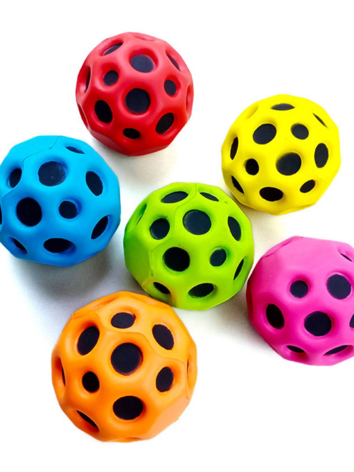 Back to the ball lunar stone bullet force ball children's elastic small ball net red decompression rebound ball honeycomb playball player high elasticity