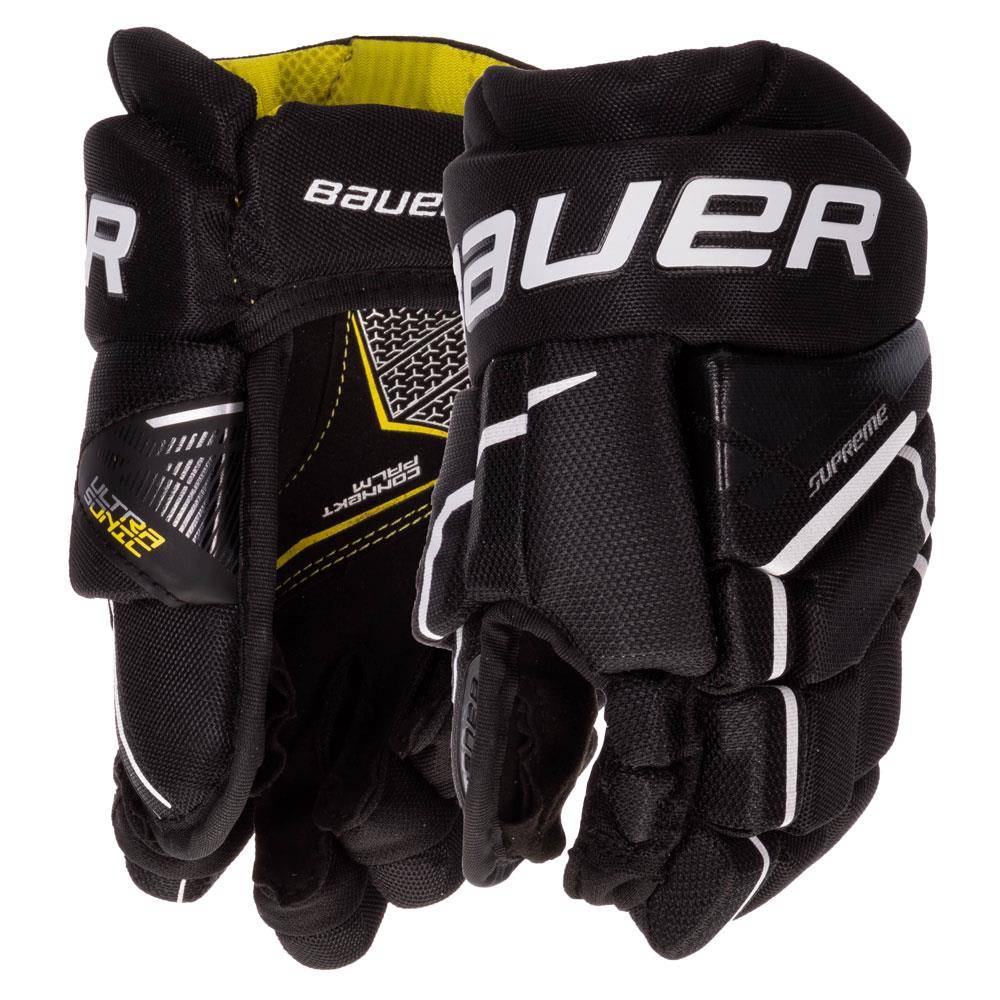 8 -inch black and white gloves