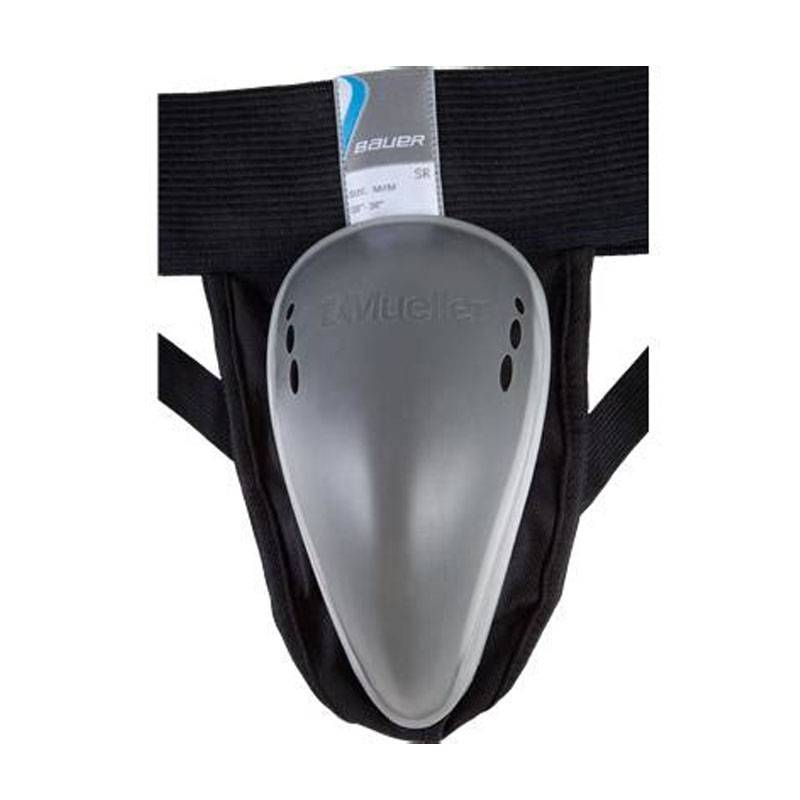 bauer's iceball protection, a real bauer adult, comfy trinkets, and a glass mask