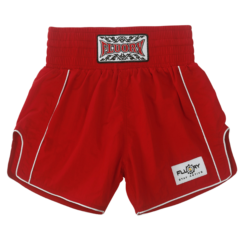 FLUORY Fire Blood Muay Thai Muels Sanda Fighting Training Competition Shorts Yantong Children Adult Men and Women Common Boxing Pants