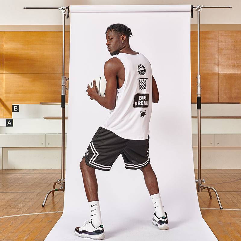 BOK American Summer Printing Basketball Vest Male Male Poor Sports Ice Whenea Training Sleeveless Bottom Vest