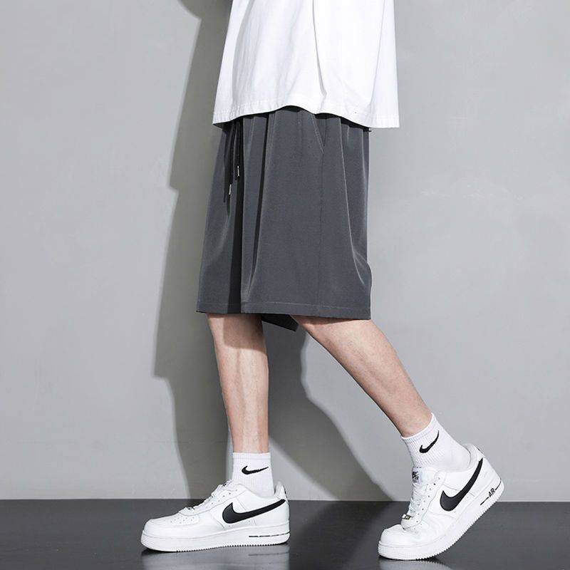 Short pants men's summer casual loose basketball wears men's boys' beach pants ice silk fast dry pants pants