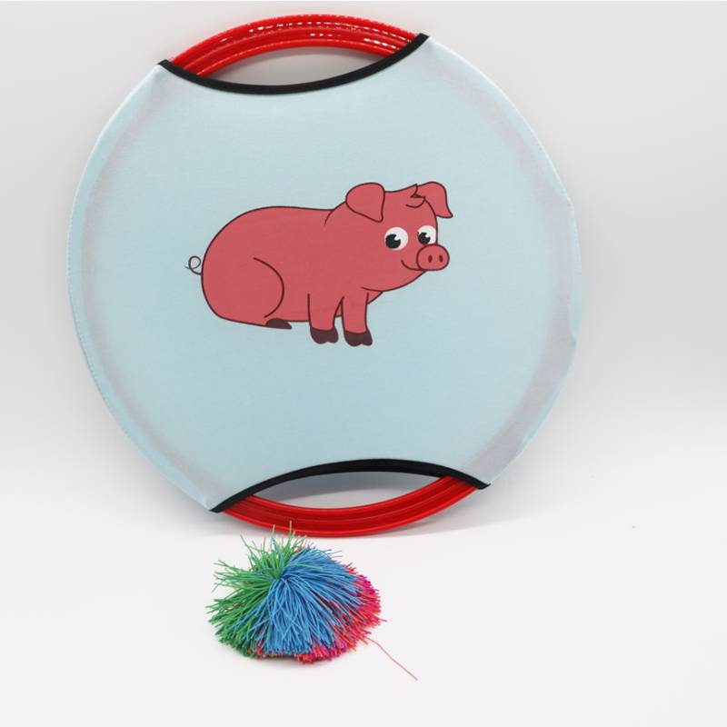 Bullet ring blue piglet model 1 shot and 1 ball (collecting 2 cotton balls)