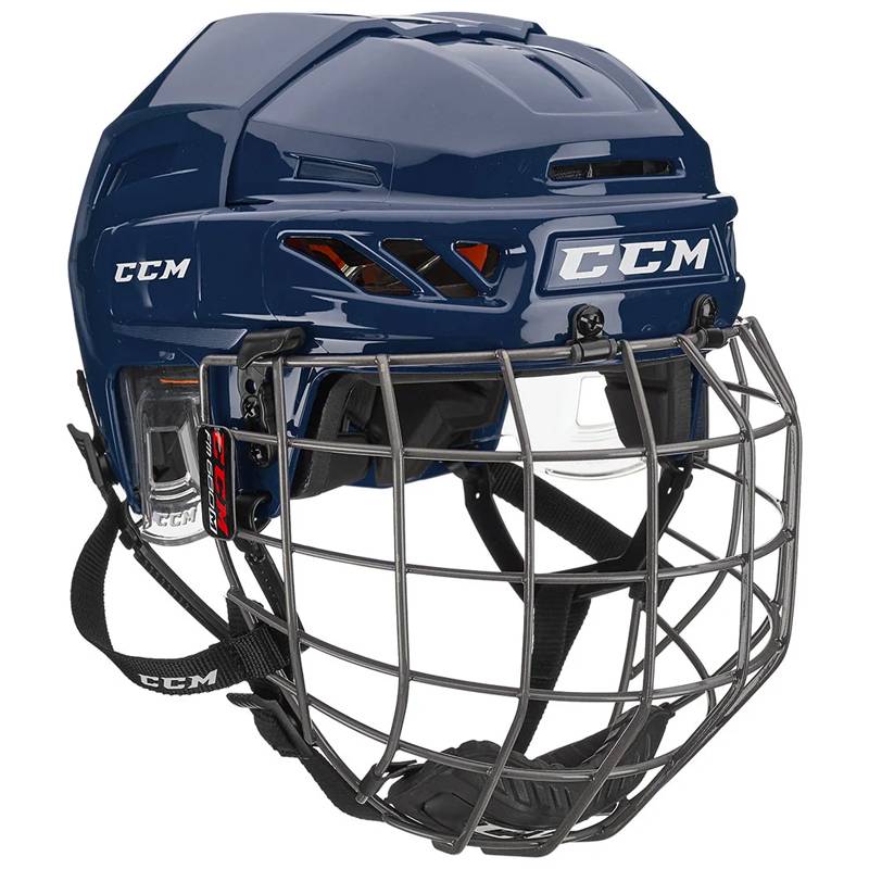 CCM Ice Hockey Musron Red Youth Adult Helmet FL90 No Children's Boys Hockey Equipment size u.