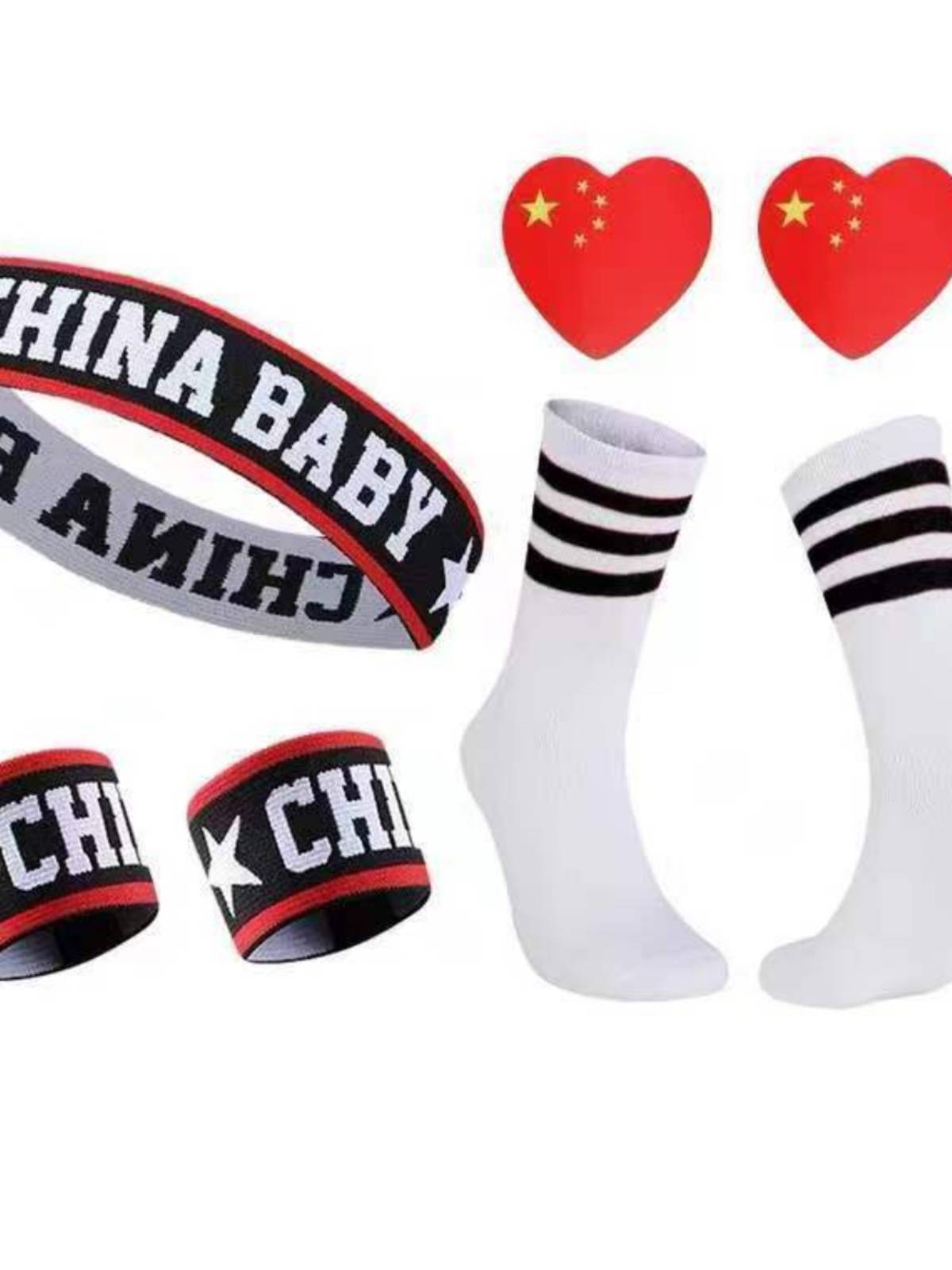Children's sports versatile with men and girls kindergarten basketball chorus games headwear wrist care set three -piece set