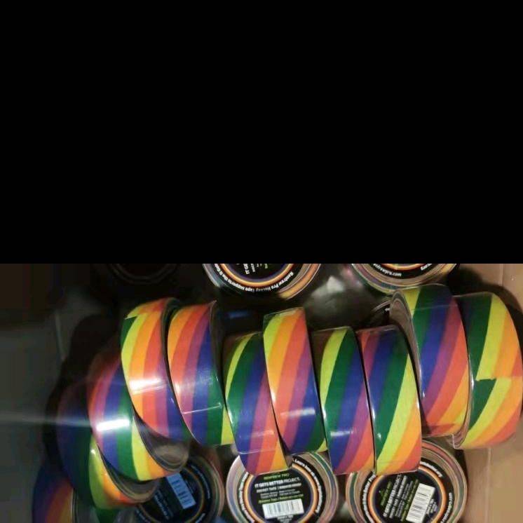 Rainbow Ice Bowlon Platform Protective Ice Shop Tape Genuine Imported West CM multi -color spot Ball