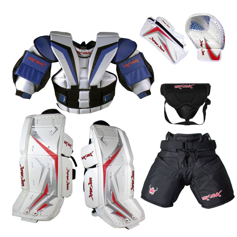 Weimatqu hockey hockey goalkeeper goalkeeper adult children full set of protective gear equipment, chest protection gloves and trousers helmet