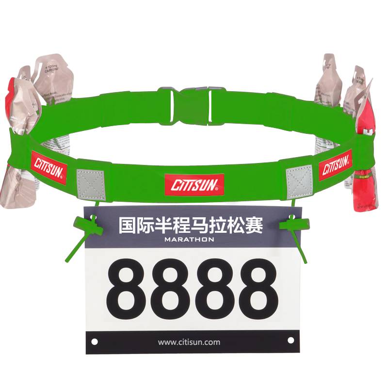 Professional outdoor marathon cross -country running competition number cloth Iron man three competition energy glue fixed bands