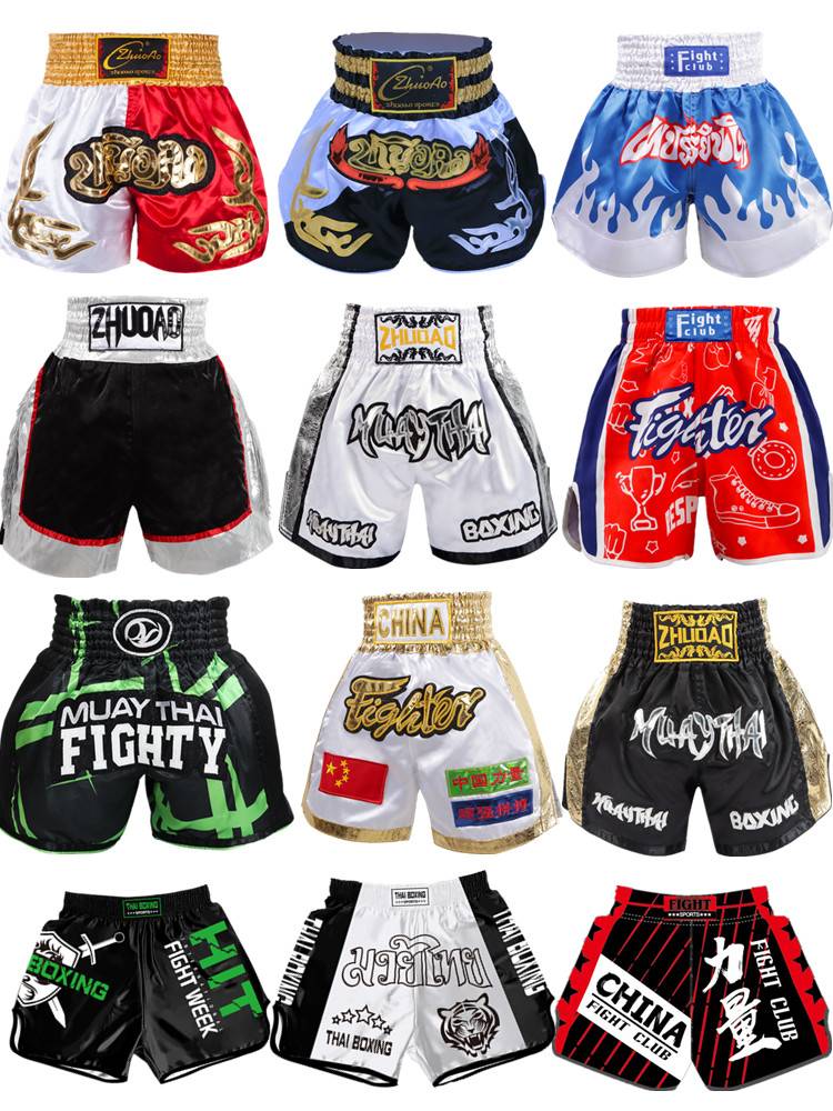 Fighting shorts Muay Thai shorts boxing shorts Children adult fighting training service men and women fight pants disperse