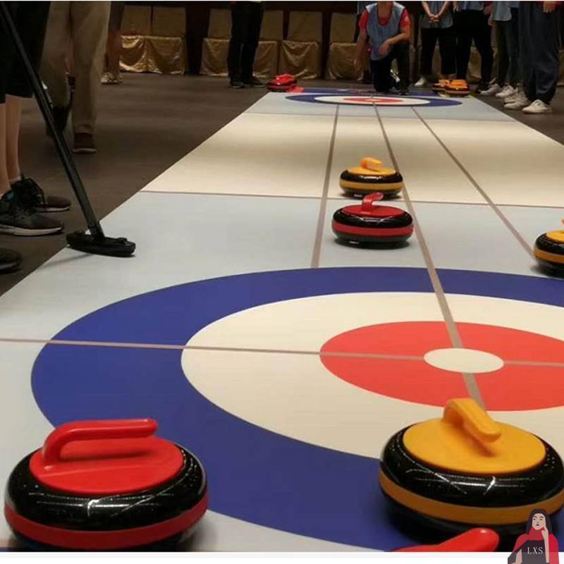 Dry land curling ball roller campus shopping mall group construction land pot ball simulation ice surface standard circuit track activities props