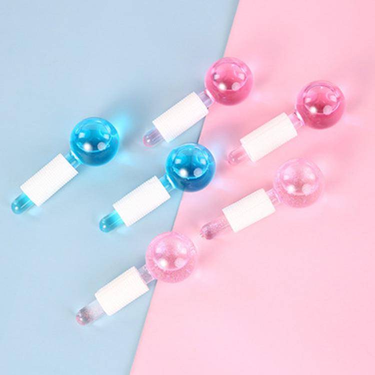 Ice Hockey Cosmetic Powder Crystal Ice Hockey Ice therapy Face Massage Glass Ice Boat Beauty Ball