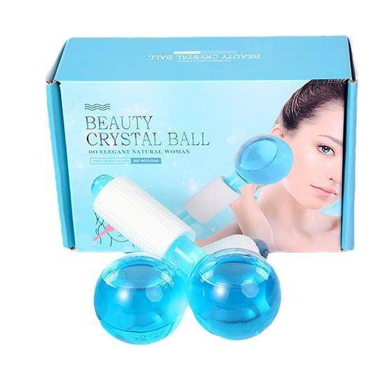 Ice Hockey Cosmetic Powder Crystal Ice Hockey Ice therapy Face Massage Glass Ice Boat Beauty Ball