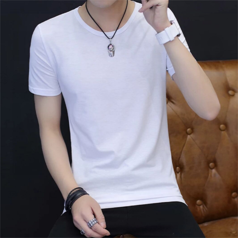 Pure white short sleeve