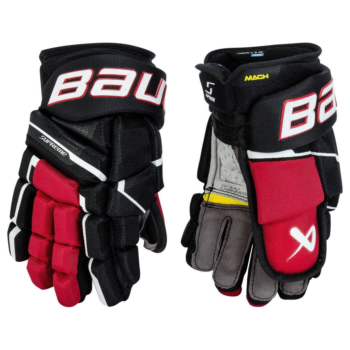 23 New Ball Hockey Gloves bauer Mach Children Adult Ice Hockey Gloves Senior elite protective gear