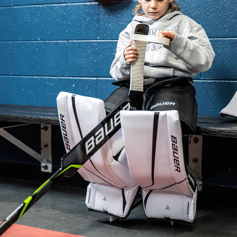 Bauer gsx Children's ice hockey goalkeeper equipment Baoer goalkeeper, chest protective legs and hand -handed handstand