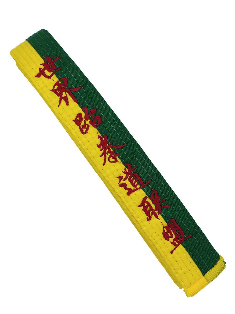 Taekwondo embroidered the belts, sewn the thongs, and promoted to be known as a martial arts adult