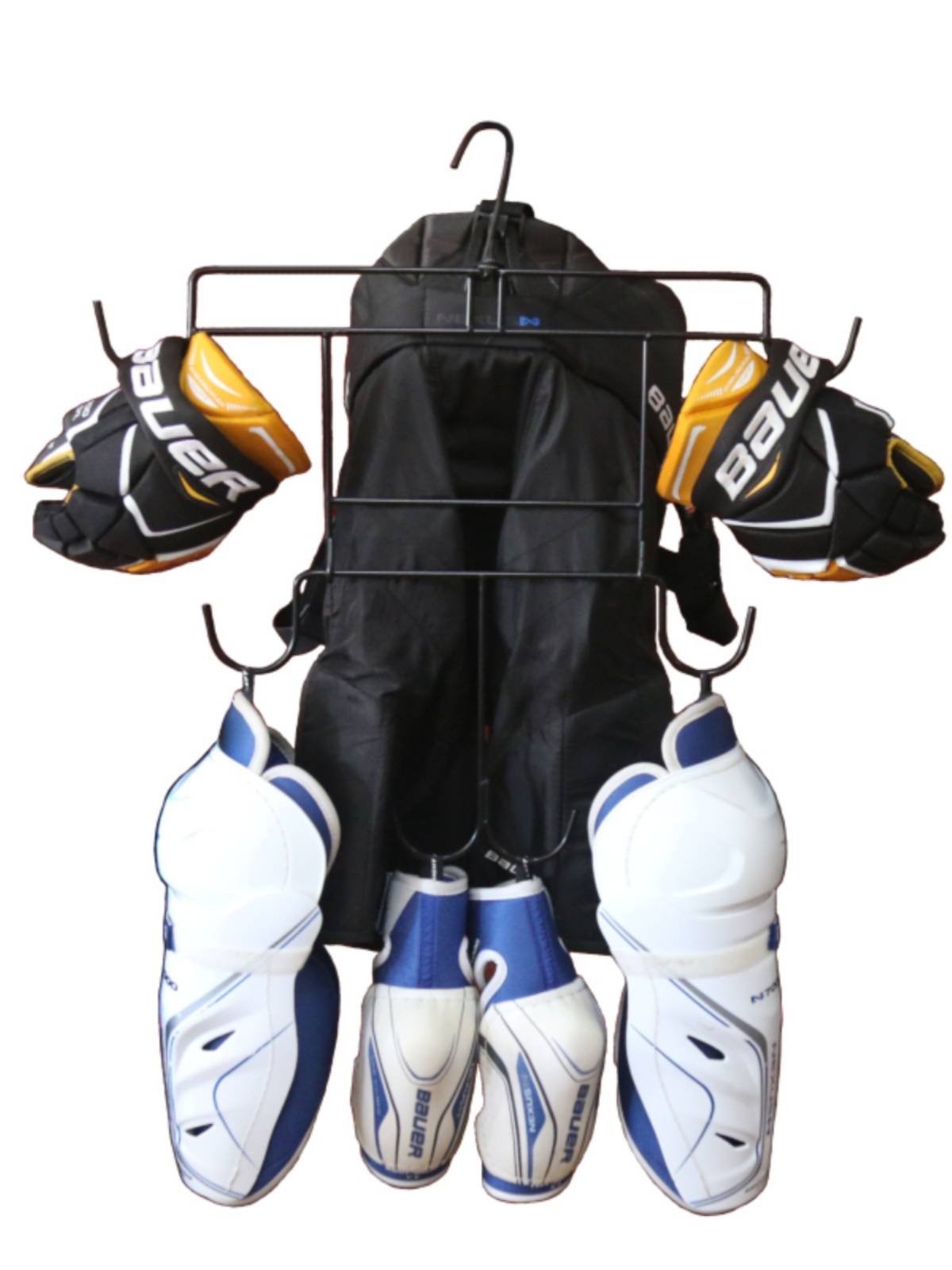 Ice hockey protective rack linked hook drying rack custom Hockey protective gear multifunctional iron frame