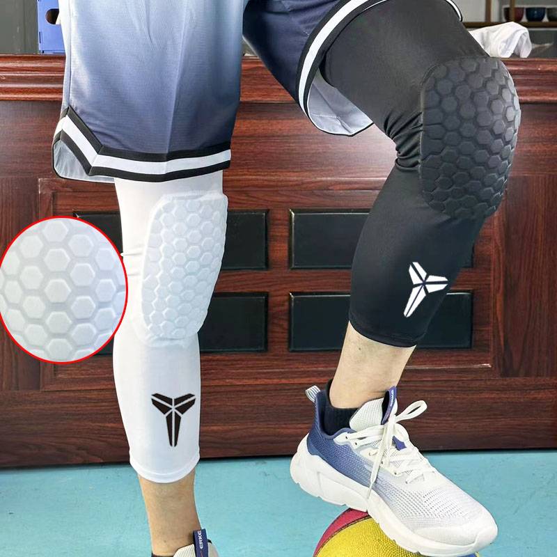 Basketball knee padding sports knee long running steps honeycomb -legged protective clothing children's professional equipment ice silk summer