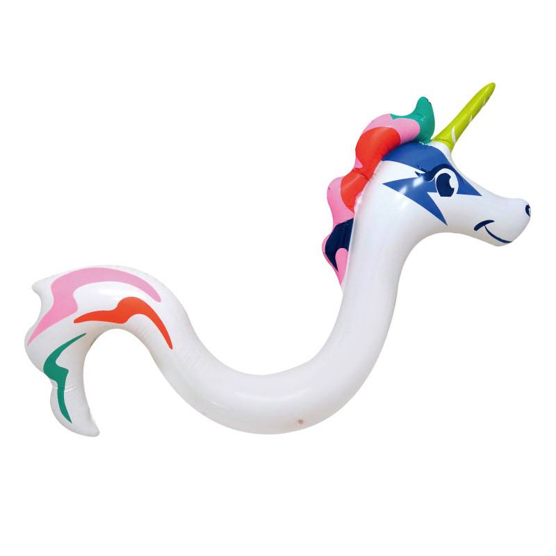 Inflatable unicorn sea horseshomo swimming rod water diving toy children swimming snorkeling buoyant floating rod floating rod