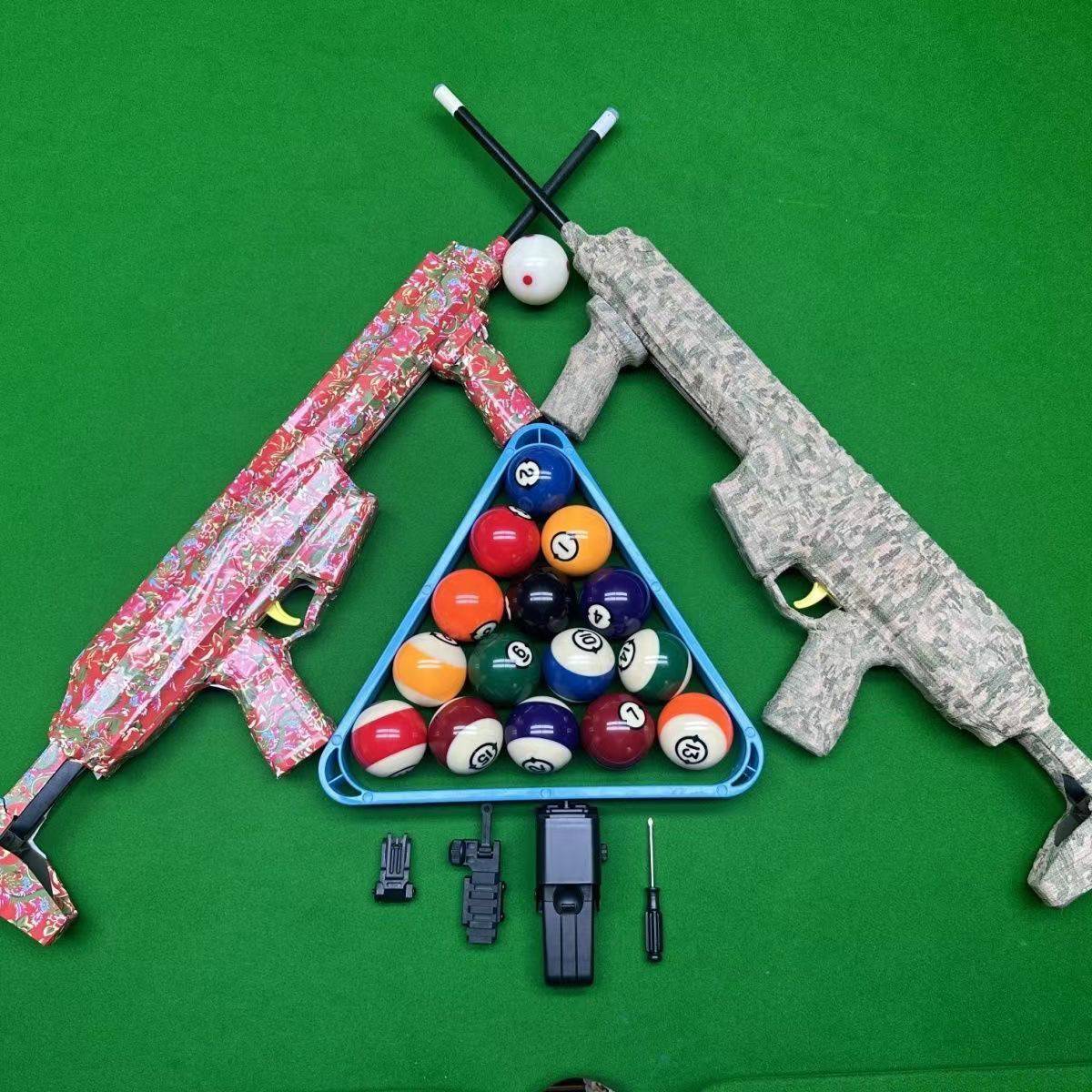 Billiards automatic shot shooting club auxiliary Taiwan shot automatic club platform club rotor head adult toy gun
