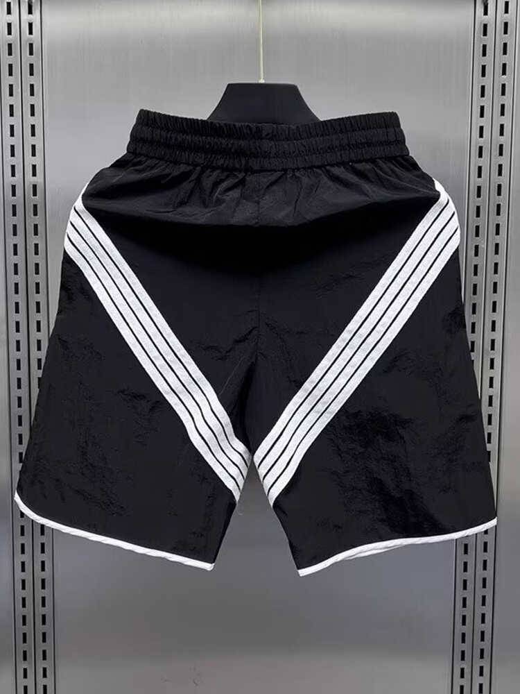 2024 New Bingshi Thin Pan Pants Men's Summer Dry Loose Basketball Leisure Sports Big Pants