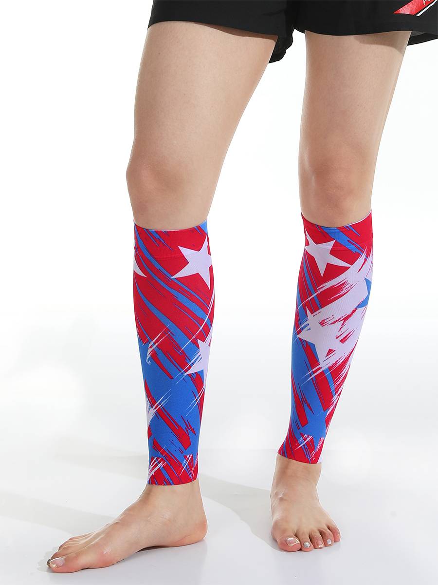 Angreis professional skipping yoga running marathon compressing calf socks and leggings color 3D pressure socks