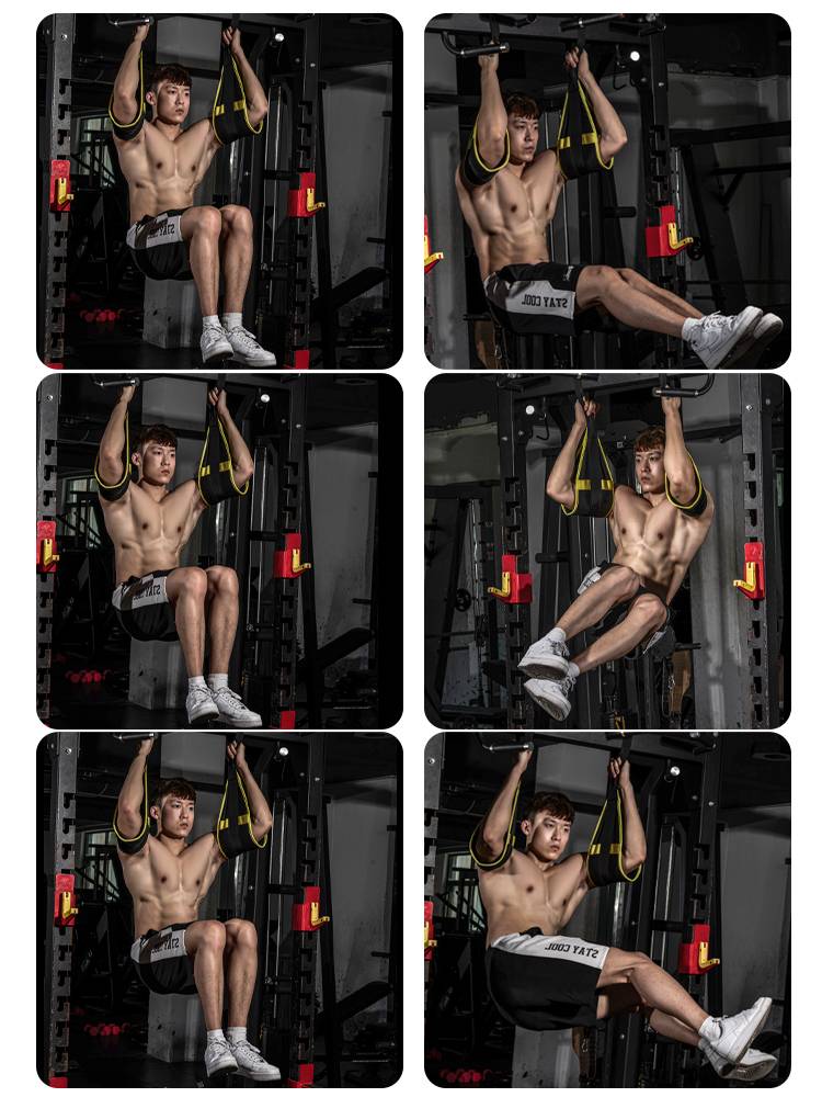 DONIUZ teasing cattle abdominal muscles cantilever band hanging strap hanging leg camisole and rolling abdomen hook waist abdomen trainer