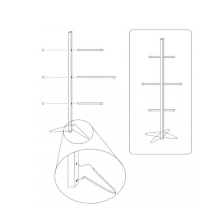 The new ice hockey protective ice hockey shelf can put helmets gloves, protective shellers, dry racks, dry shelves are not occupied