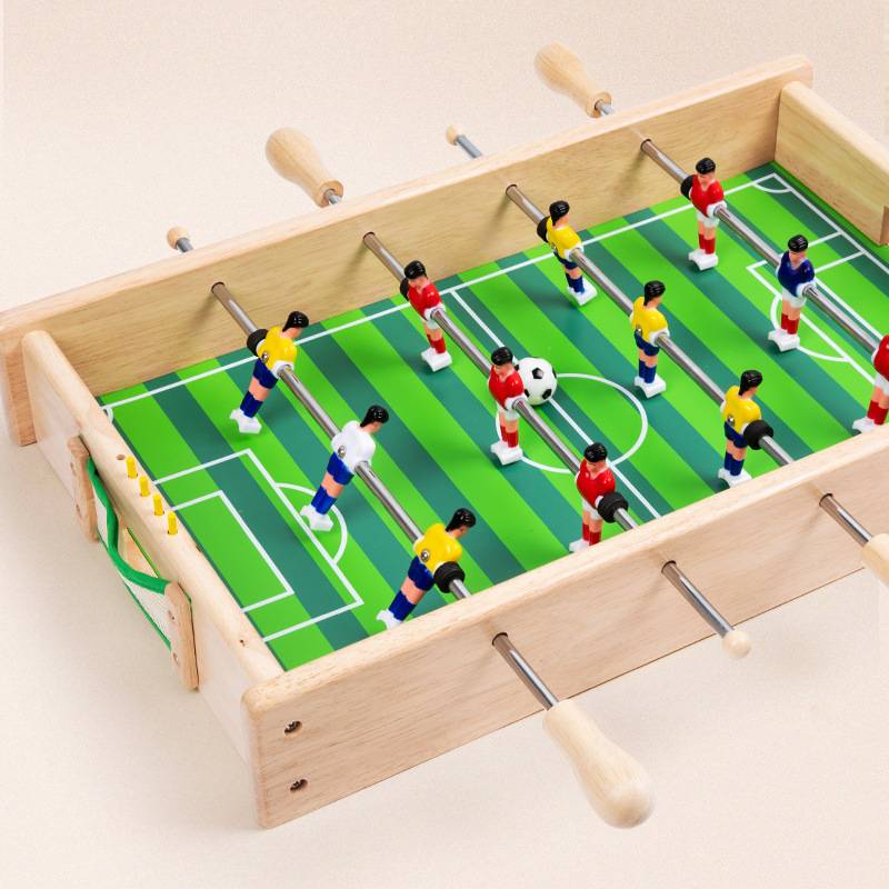 Children's wooden indoor mini table football traditional puzzle toys sports casual double hockey war game