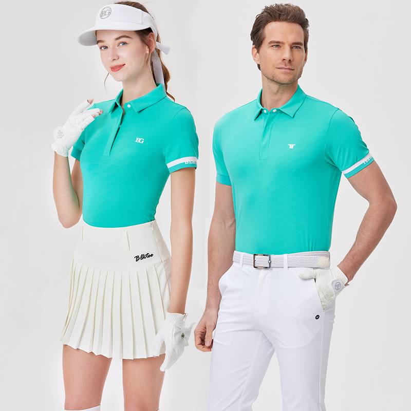2024 Golf clothes Short -sleeved T -shirt Men and Women Couples Sports POLO Shirt Ice Switter Fast Fashion Jersey