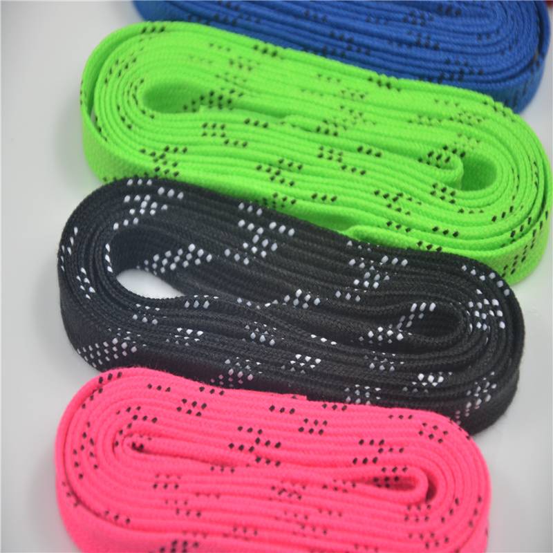 Professional icehouse shoelaces Children and adults with wax ice shoelaces with wax shoes with poly color can be optional
