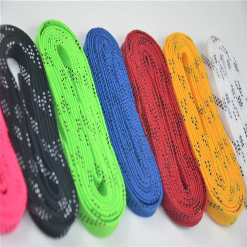 Professional icehouse shoelaces Children and adults with wax ice shoelaces with wax shoes with poly color can be optional