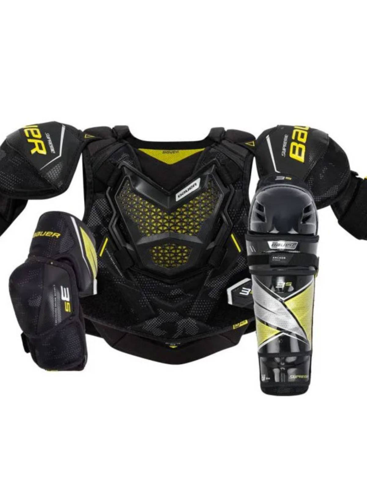 bauer/Ball 3S ice hockey protective young children adults protect the chest, elbow, legs, legs, hockey equipment