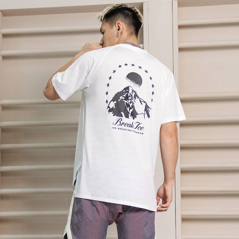 Short-sleeved when Xue Rong-White