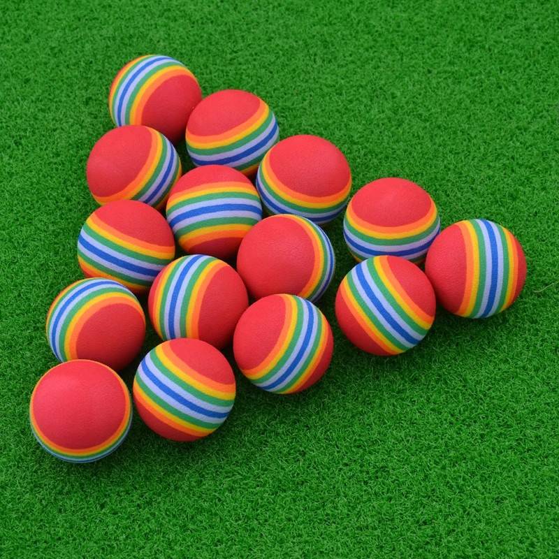 GOLF FIVE-COLOURED RAINBOW BALL IN-HOUSE, EVA BUBBLE BALL, 4-DIMENSIONAL