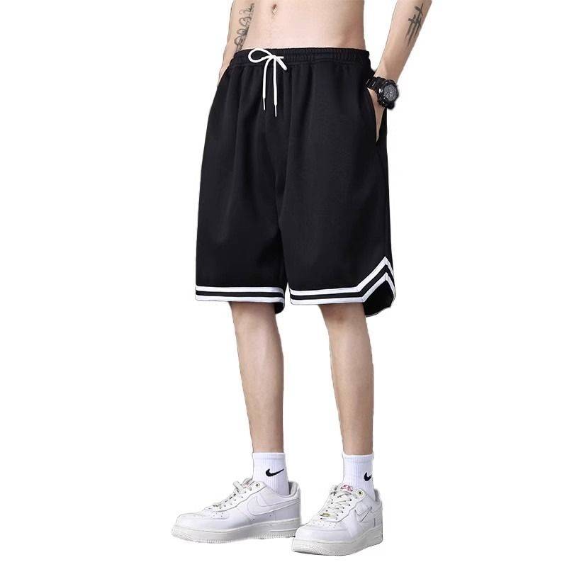 Ice silk shorts men's summer thin 2024 new fast -drying loose basketball pants casual pants men's five points