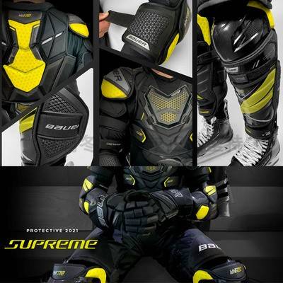 Bauer/Ball UltraSonic supersonic ice hockey protective race -level chest protection elbow knee and knee