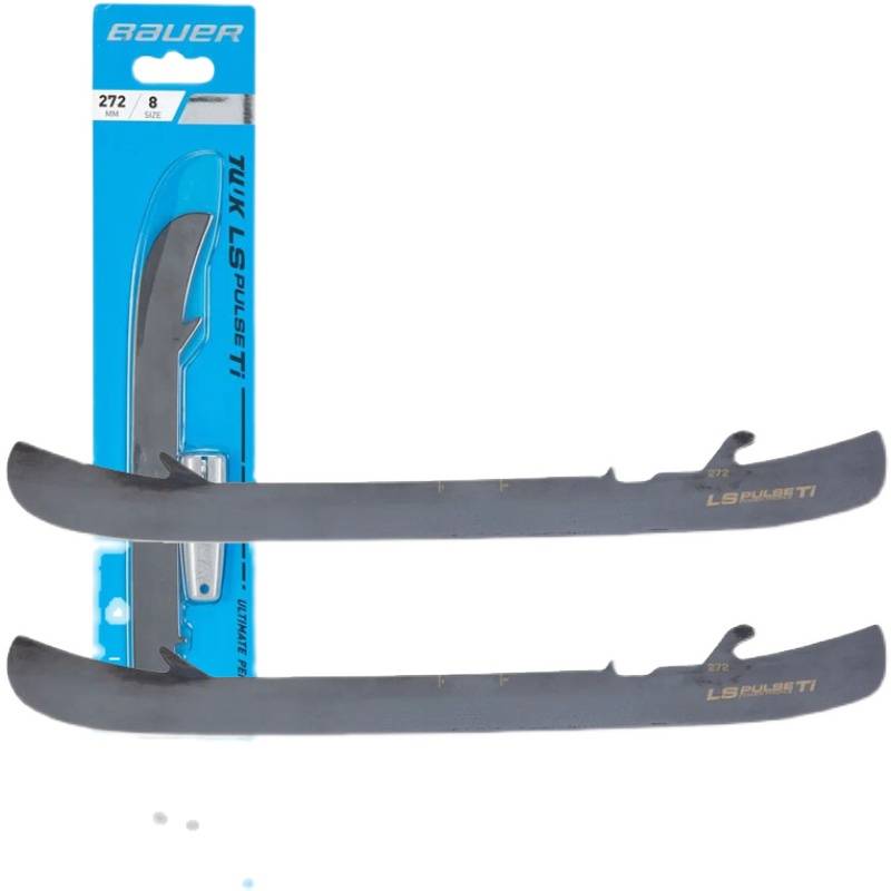New BAUER TI Ice Hockey Sweet Steel Ball Ice Knife Shoes Contains Titanium Black Knife Steel High -end Blade Blade blade