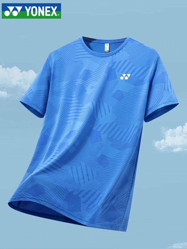 Unix badminton T -shirt Men's summer ice silk fast dry camouflage short -sleeved sports fitness training large size top