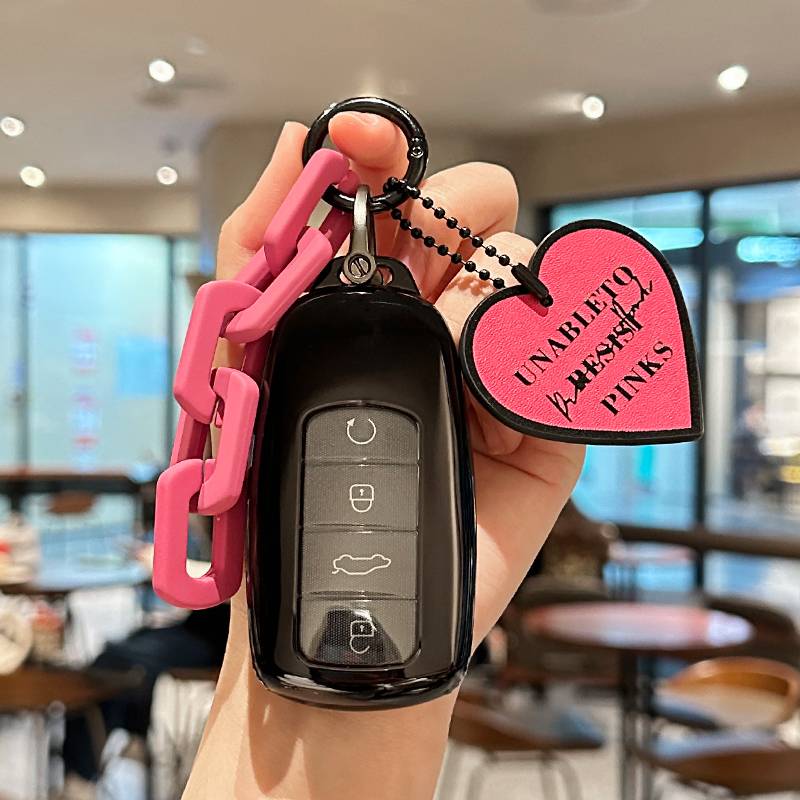 Chery C model [Transparent Black]+Red Peach New Set