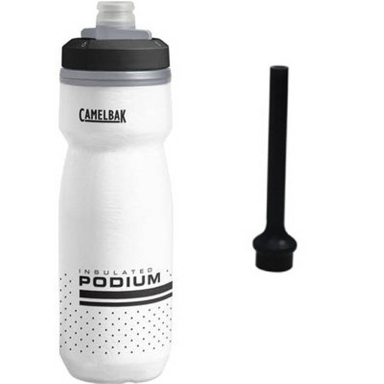 White 620ml double -layer long hockey pot