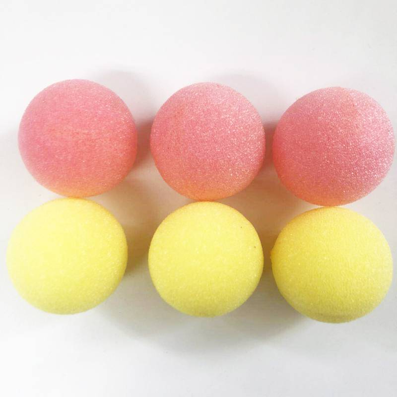 Six children's low elastic balls are soft and non -deformation Sponge Ball Baby Puzzle Toys Photography Pruder Badminton
