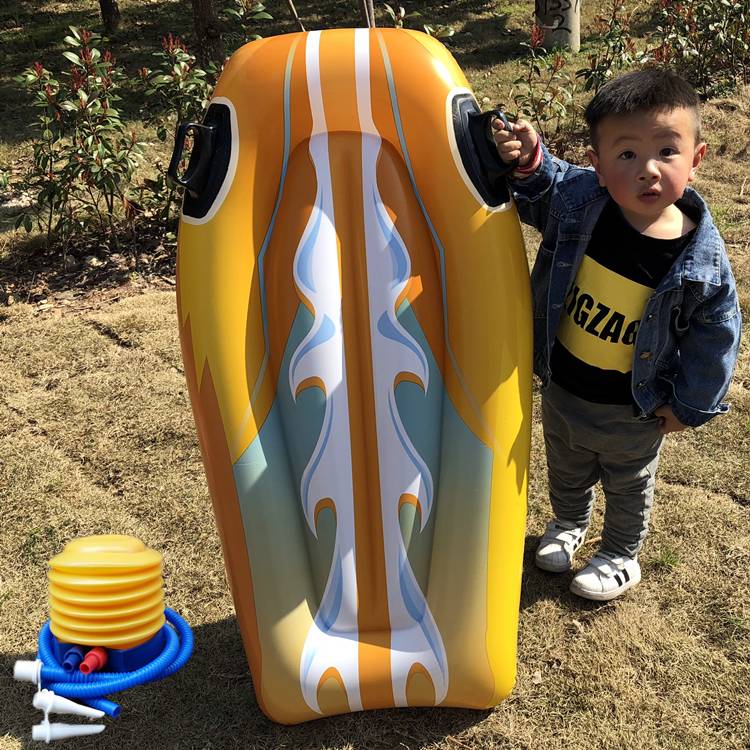 Yellow+foot on the inflatable pump