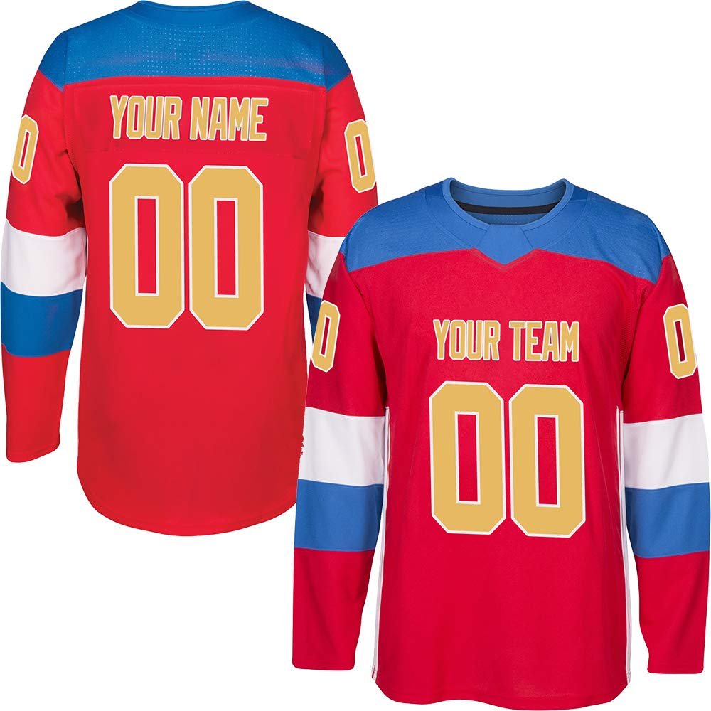 Popular Design Sublimated Club Teams Ice Hockey Jerseys Breathable International Sublimated Ice Hockey Jerseys