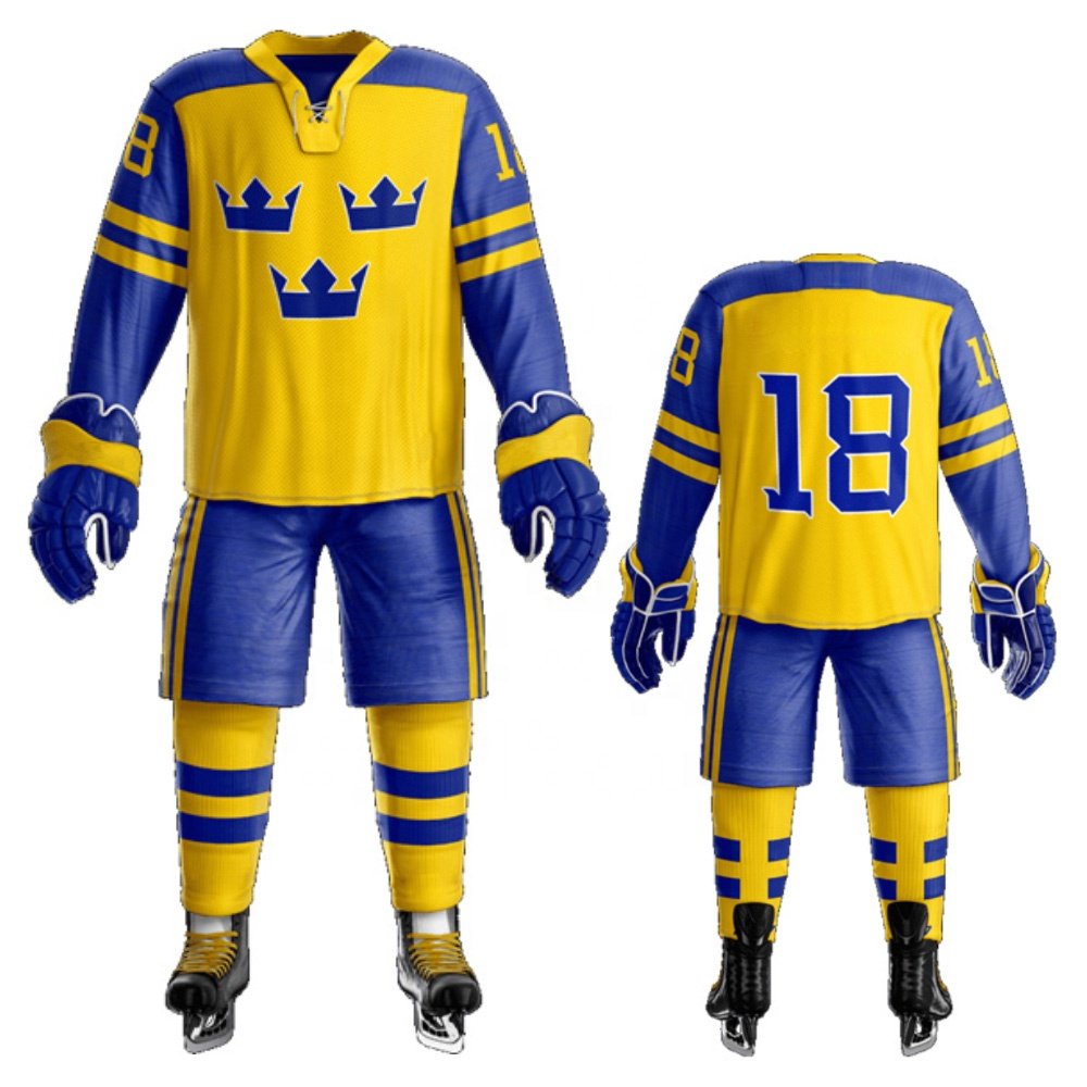 Customized Ice Hockey Uniform 100% High Quality Strong Stitched Team Hockey Uniforms For Men